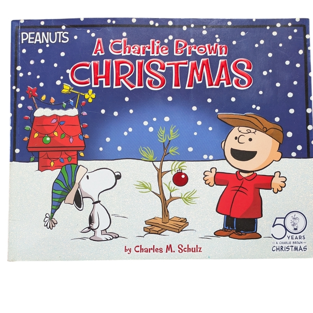 🌞4/20$ Peanuts A Charlie Brown Christmas Book - Red and Blue